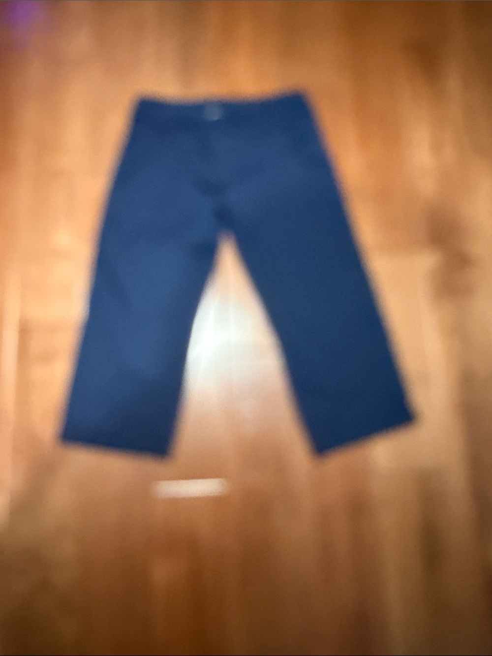 adidas Navy Capri Workout Pants - Picture 3 of 3